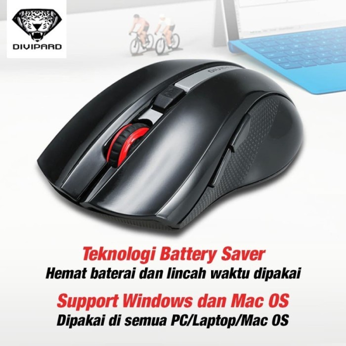 Wireless  Mouse Divipard X8 Mouse 2400DPI Silent Mode