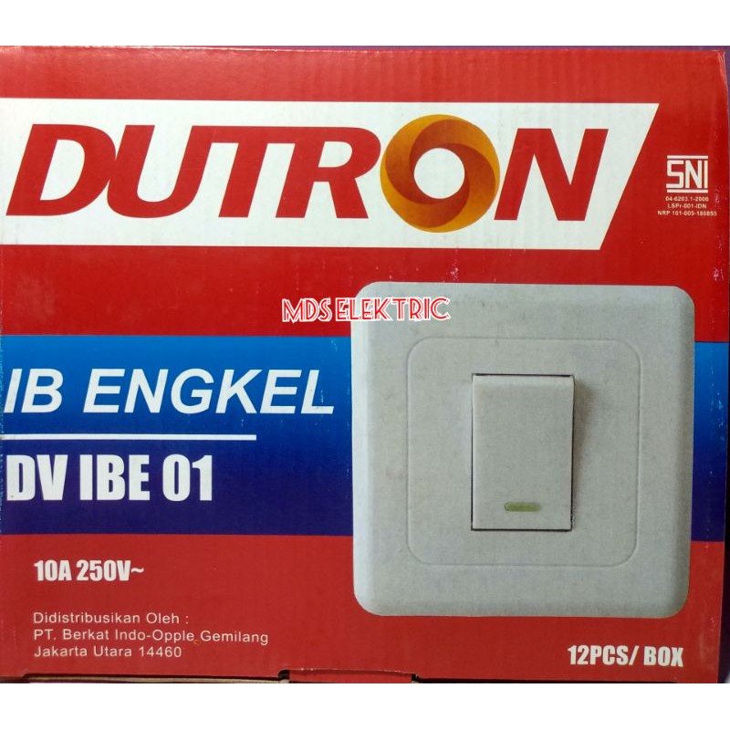 IB ENGKEL DUTRON DV IBE 01 / SAKLAR TUNGGAL TANAM