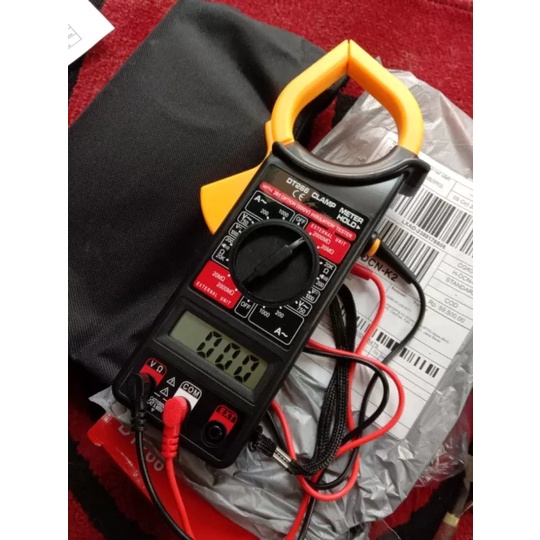 Digital Clamp Original Multimeter Tang Ampere Multitester Digital Lengkap Avometer Digital - Digital Multimeter Tang Ampere/Tang Apmpere Digital/Tang Multimeter Digital Lengkap/Digital Tang Ampere Multimeter  Digital Lengkap Avometer Digital With Baterai