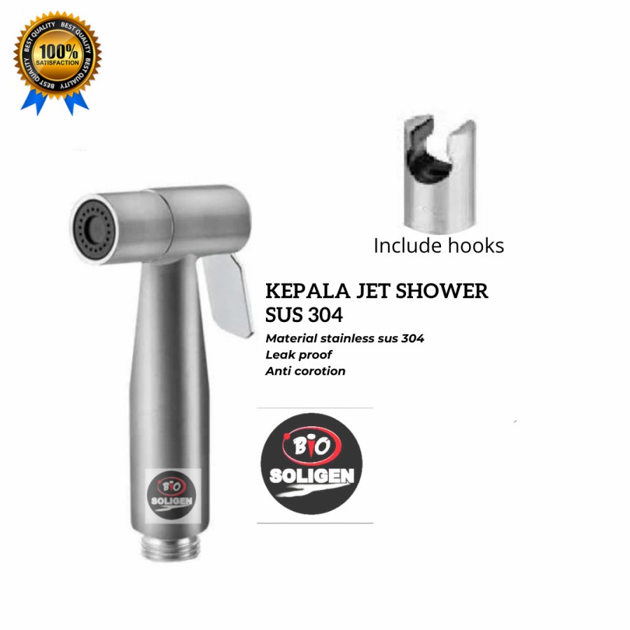 kepala jet shower stainless sus 304 / kepala jet shower bidet / kepala shower cebok