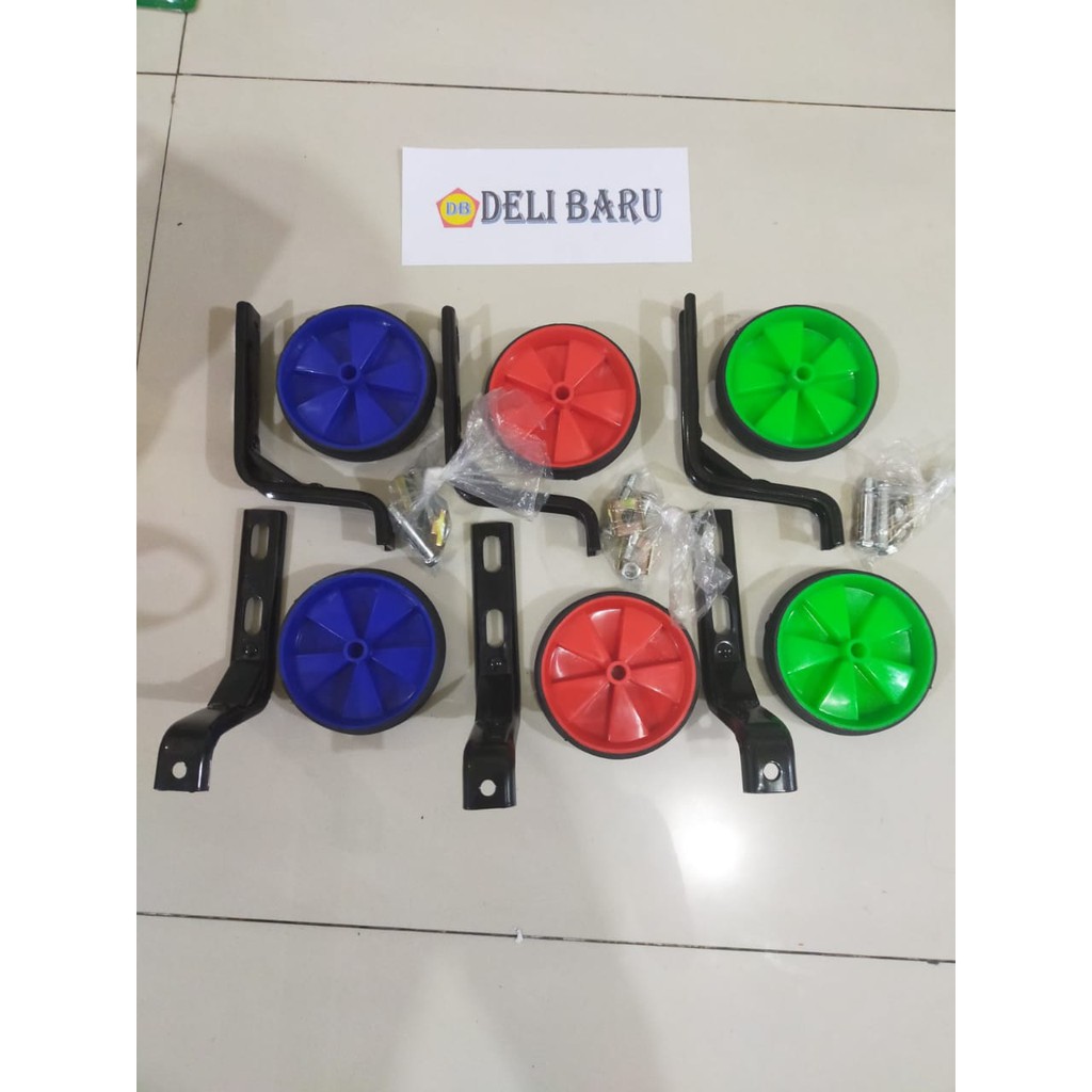 Roda samping roda bantu sepeda anak ukuran 12&quot; dan 16&quot; murah