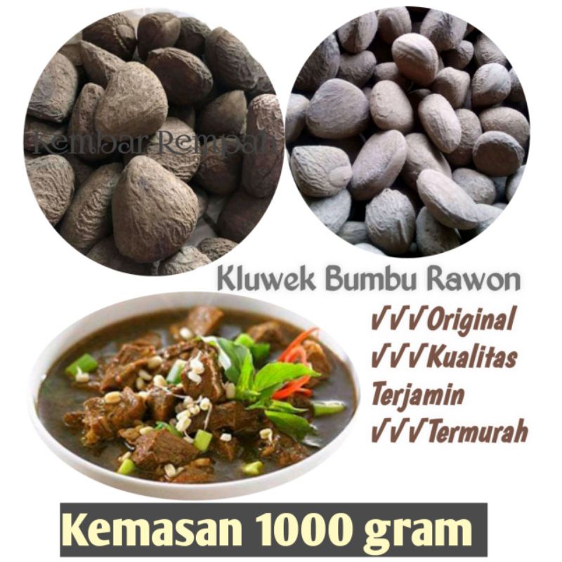 

Kluwek /keluek /kluwak /pucung / picung kepayang untuk bumbu rawon 1 kg