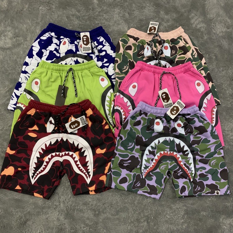 Celana Pendek Shortpants Bape Bathing Ape Shark