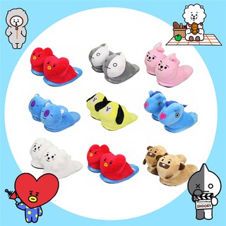  Bayar Di Tempat Sandal  Selop  Plush Desain Kartun BTS  bt21 