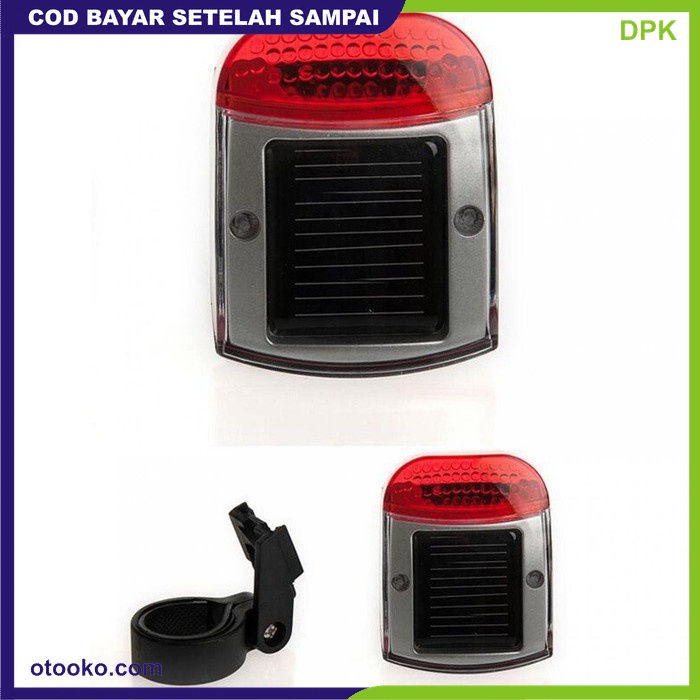 Lampu Sepeda Belakang Tenaga Solar Energy rechargeable tail light