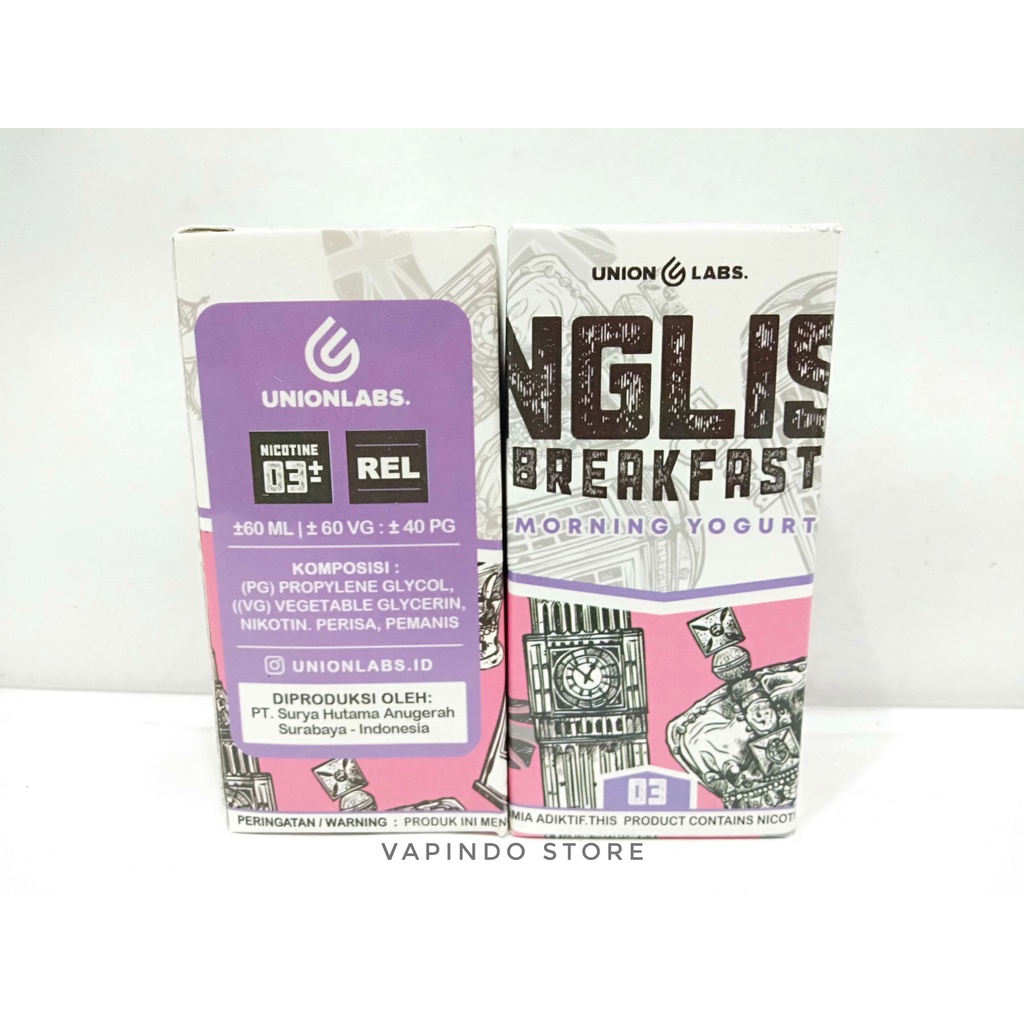 ENGLISH BREAKFAST V5 MORNING YOGHURT 60ML 3MG BY UNIONLABS