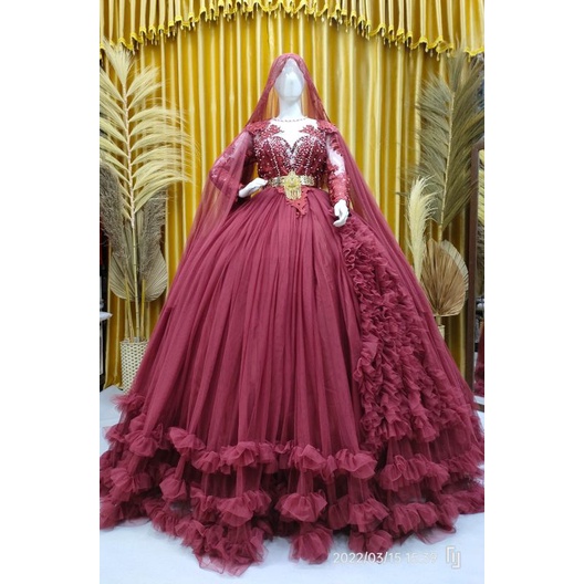 BIG SALE GAUN PENGANTEN/GAUN BARBY BELIMBING/WEDING DRES/KEBAYA AKAD/BUSANA PENGANTEN/BALL GAUN