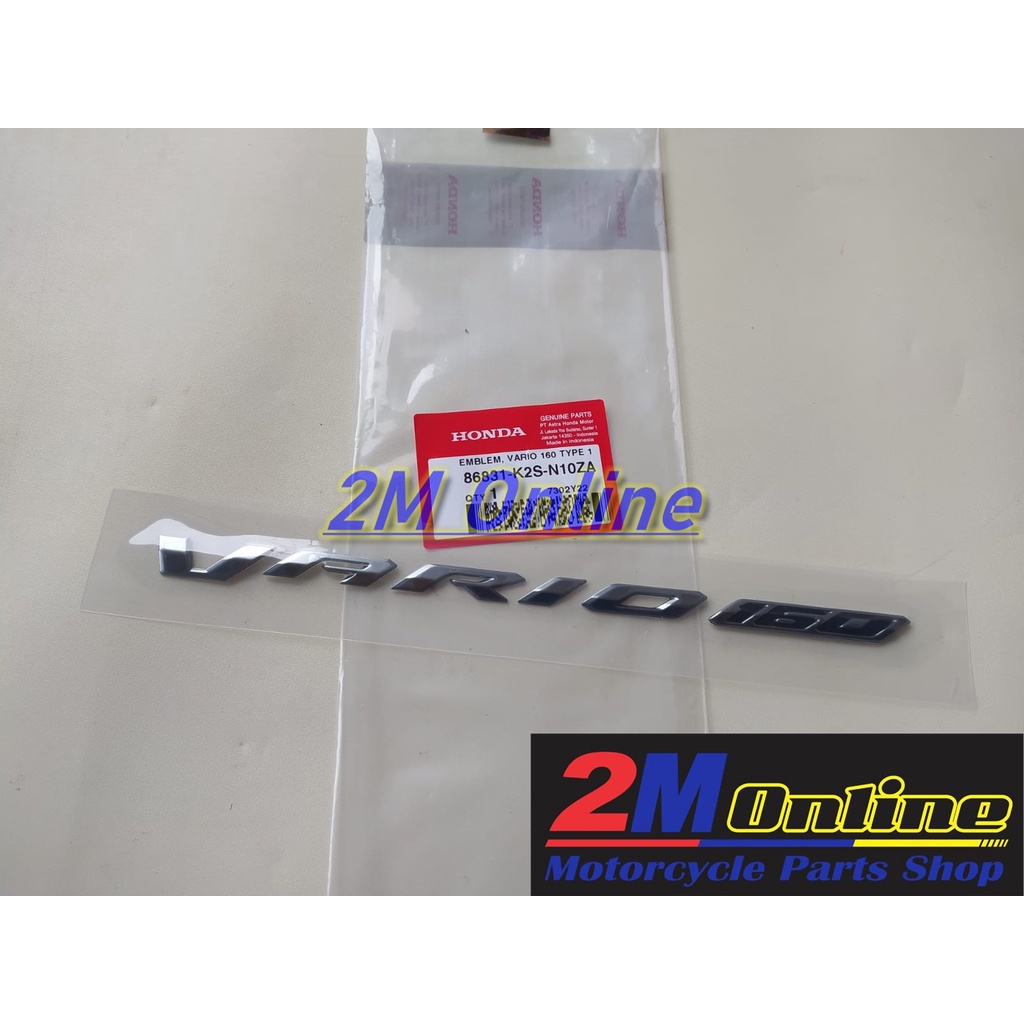 86831K2SN10ZA Emblem Vario 160 Type 1 Ori AHM