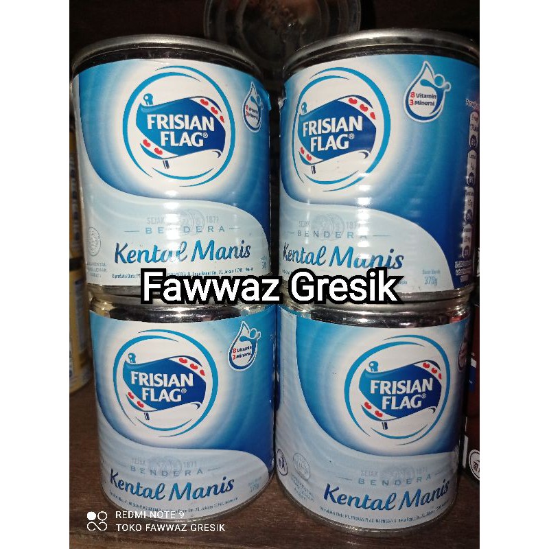 Bendera Putih / Frisian Flag Susu Kental Manis Kaleng SKM 370 gr