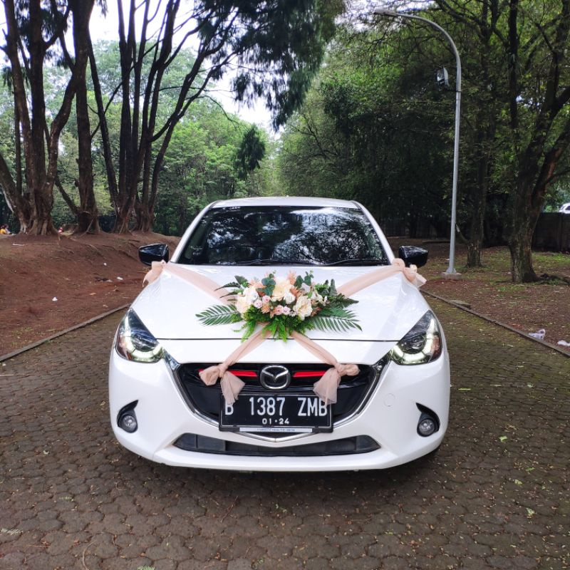 Bunga mobil pengantin murah premium pernikahan wedding car