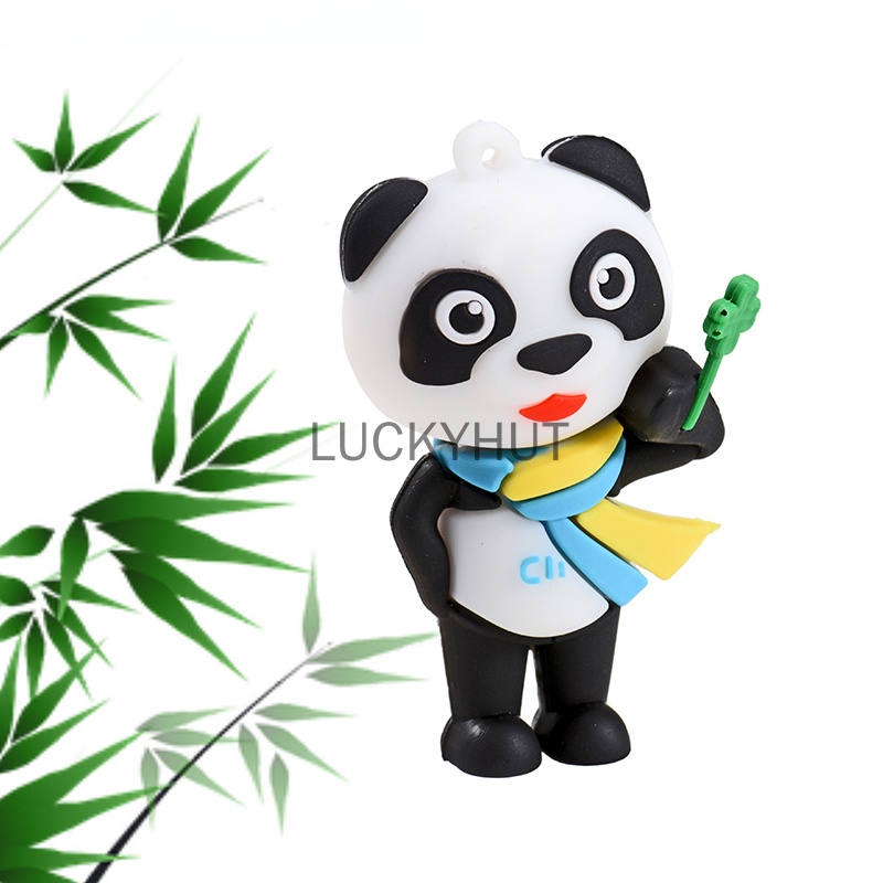 Pendrive 128GB Panda Lucu 1TB 2TB 1GB 8GB 16GB 32GB 64GB Untuk Hadiah