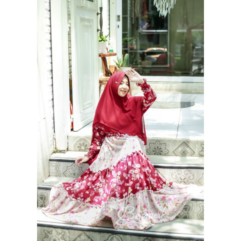 gamis set syar'i bermerks