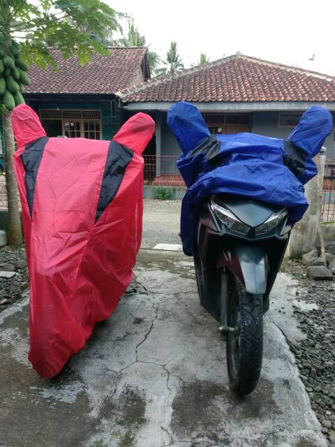 Sarung Motor Waterproof Dan Pelindung Panas untuk motor Beat Cover Motor Scoopy / freego / Vario  / Mio  / Vespa  sarung motor Matic terbaru