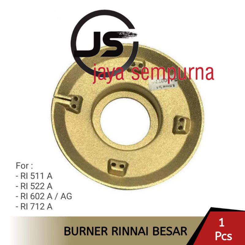 BURNER KUNINGAN KOMPOR GAS RINNAI BESAR ORIGINAL