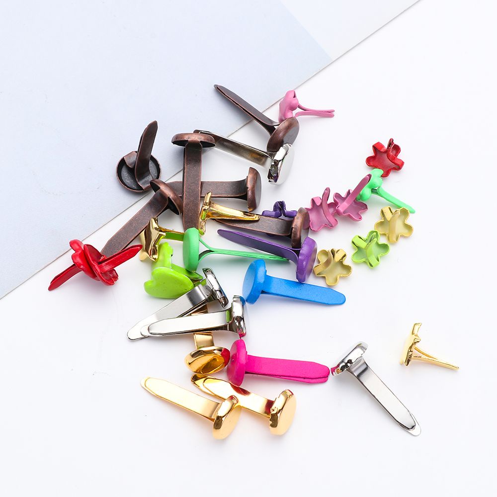 WONDERFUL DIY Plated Mini Brads Metal Handmade Craft Paper Fastener Scrapbooking Album Splitpin Spikes Vintage Embellishment Clasp