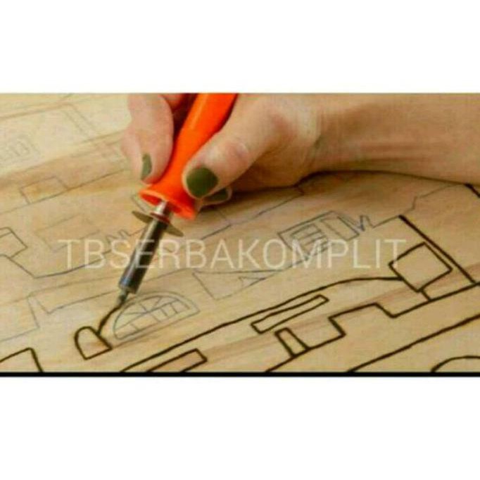 

Solder Bakar Lukis Kayu Bambu Papan 25Pcs Burning Pen Set 25 Pcs