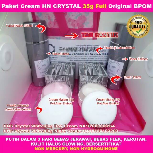 [DiJamin Original] Cream / Krim HN Crystal BPOM 35.gr | HN KRISTAL | BPOM