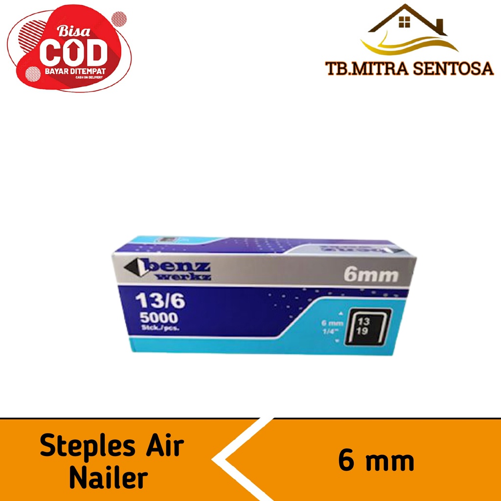 

Isi steples refil paku tembak angin steples air nailer 6mm original