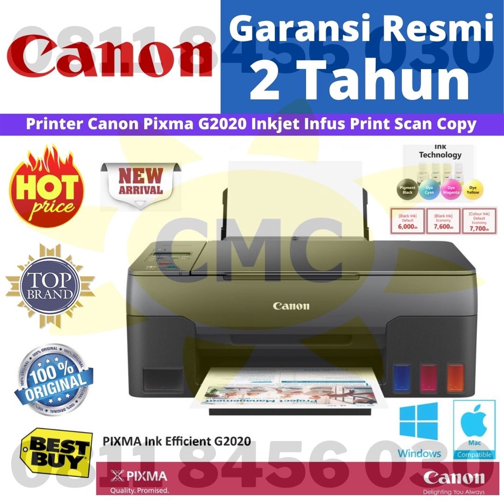 Printer Canon Pixma G2020 G 2020 Print Scan Copy