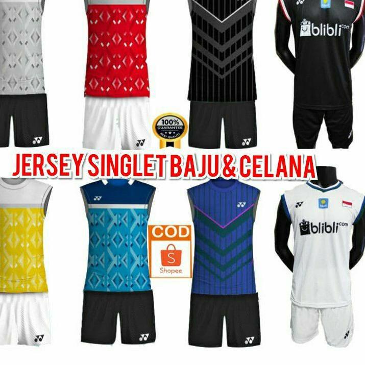 [KODE QLLP7] Baju badminton/kaos badminton Setelan singlet baju dan celana badminton yonex Y158