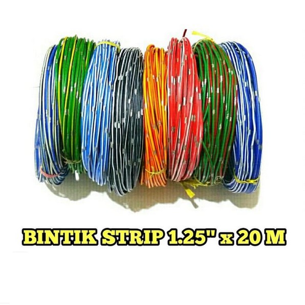 KABEL body auto BINTIK Lampu Mobil Motor Serabut Standart Astra 1.25 1,25 roll