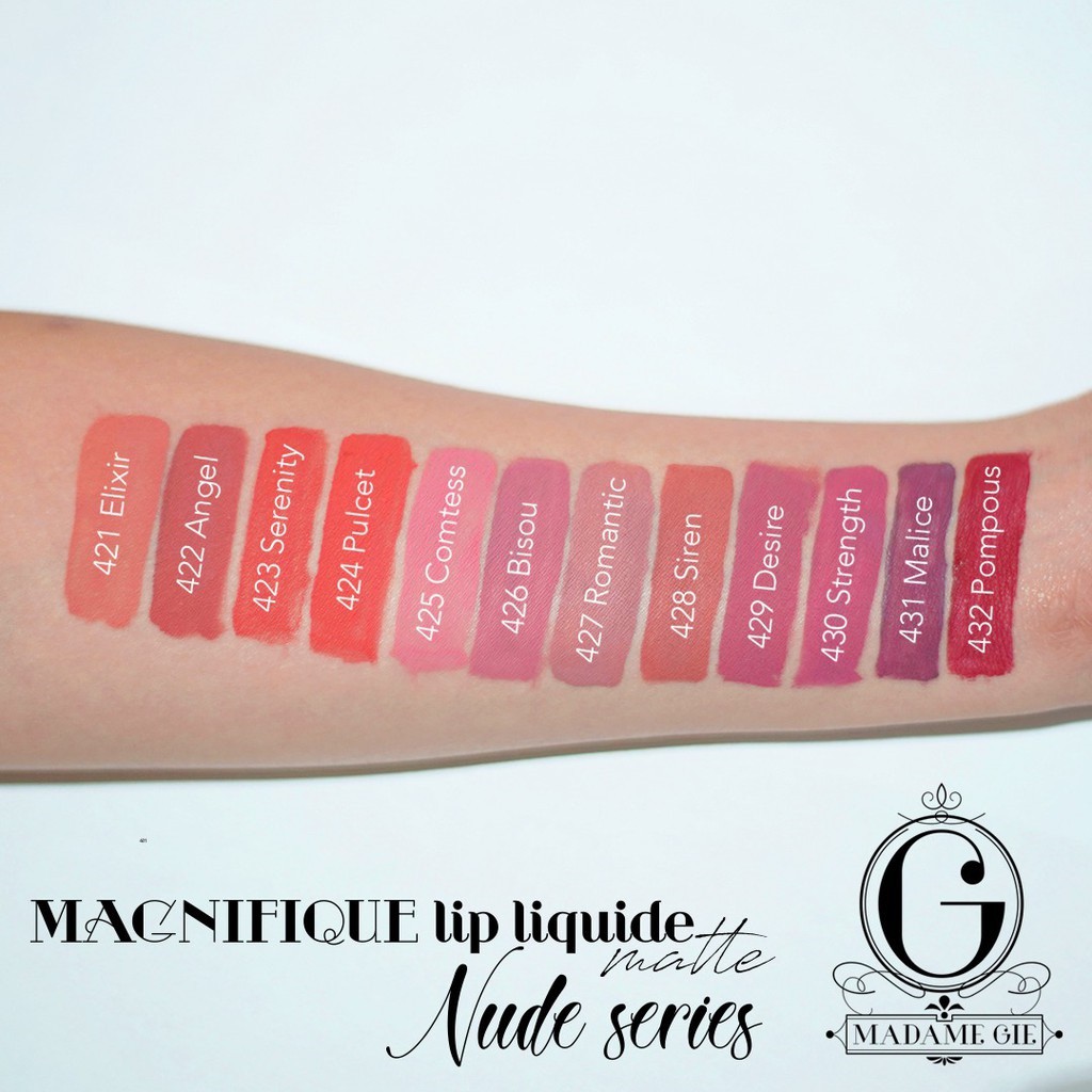 ⭐️ Beauty Expert ⭐️ Madame Gie Magnifique Lip Liquide Matte Nude Series - MakeUp Lip Cream Lipstik