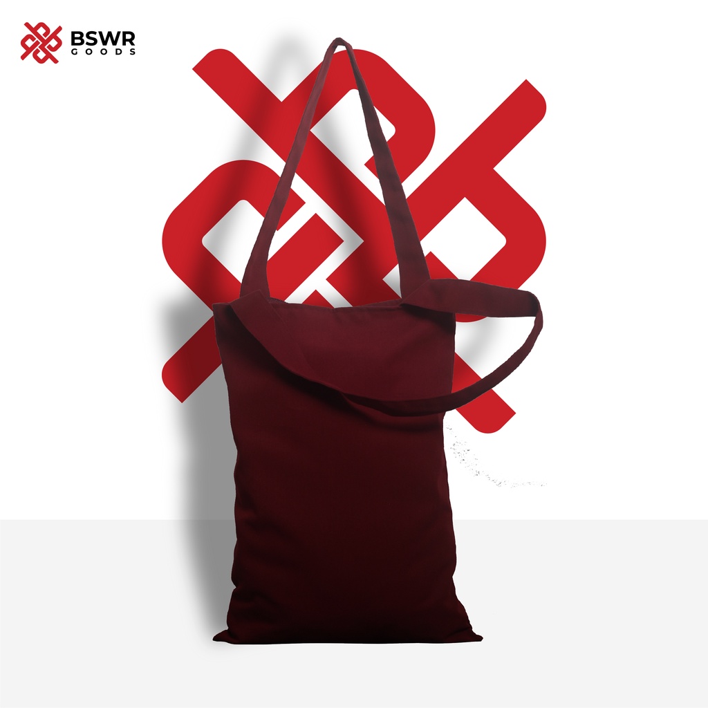TOTEBAG CANVAS BABY WARNA MERAH MAROON
