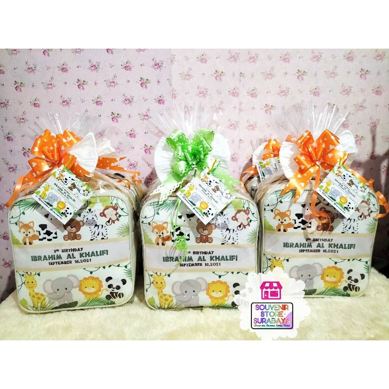 souvenir ultah tas custom / paket ultah anak/bingkisan birthday