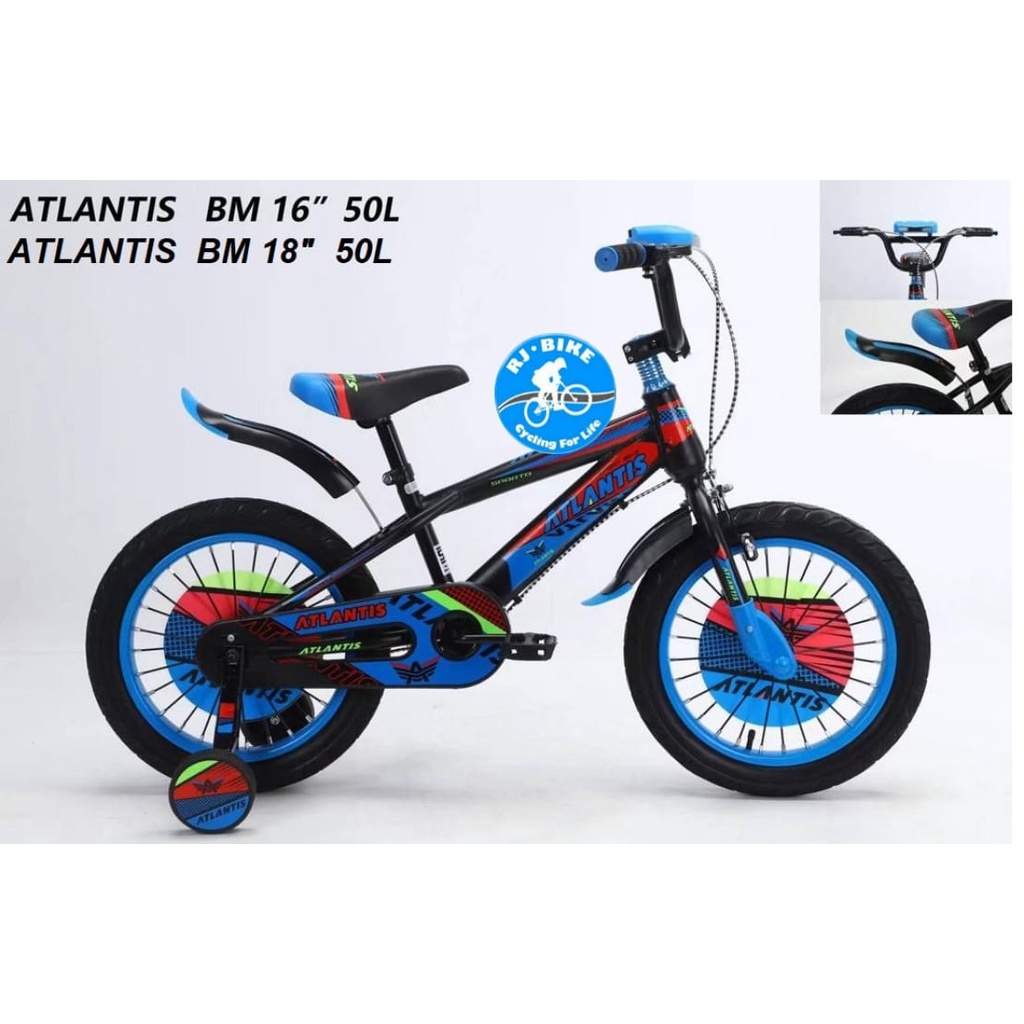 SEPEDA ANAK LAKI LAKI BMX 16&quot; DAN 18&quot; ATLANTIS BMX 50 L