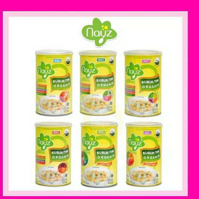 NAYZ BUBUR BERAS TIM BAYI ORGANIK 300Gram KALENG