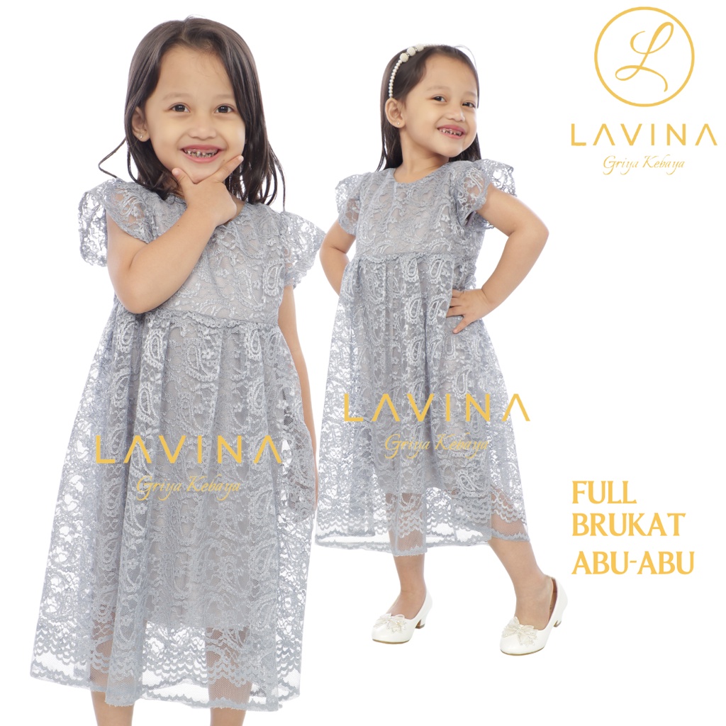 [BISA COD] KEBAYA DRESS ANAK BRUKAT FULL TERMURAH BALITA