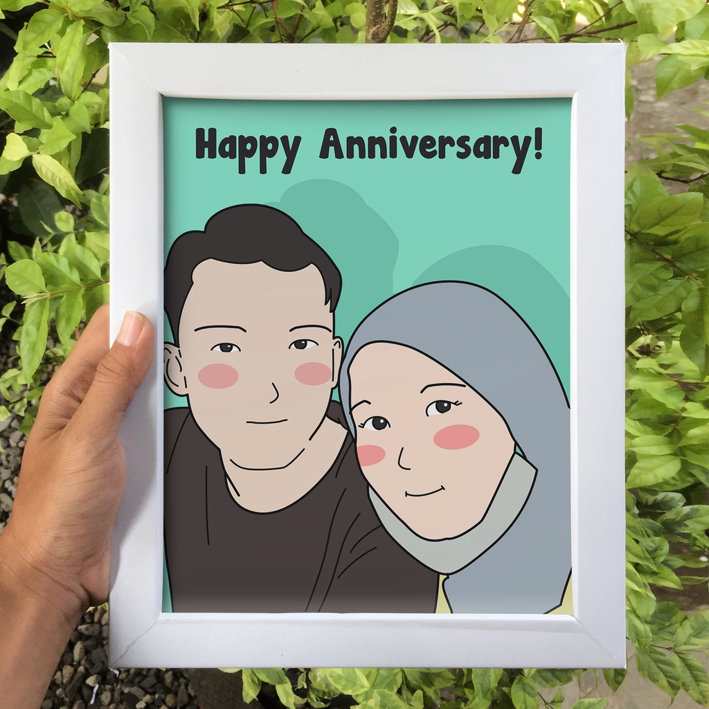 Bingkai Foto 5R Minimalis Gift Box Wisuda Hampers Pernikahan Perlengkapan Rumah Kado Ulang Tahun Cew