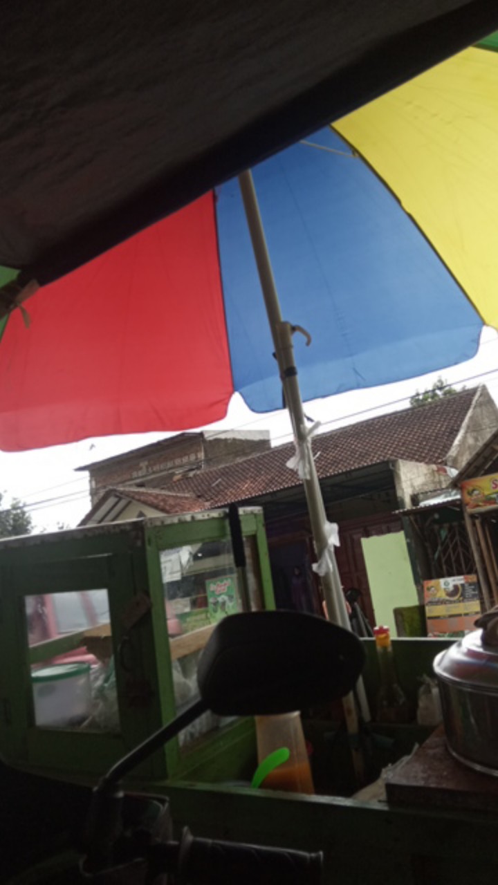 Payung Tenda / Payung Cafe / Payung Pantai Parasol Pelangi 264 Cm ( 52  )