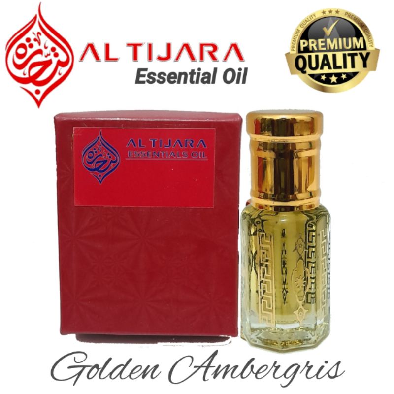 6ML Golden Ambergris Yaman Parfume Oil Parfum Arab Minyak Wangi Nabi Ambar