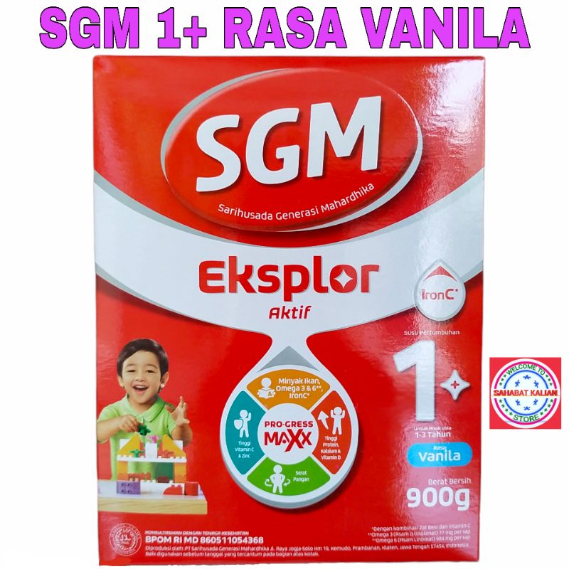 SGM Eksplor Aktif 1+ 900gram Usia 1- 3 Tahun