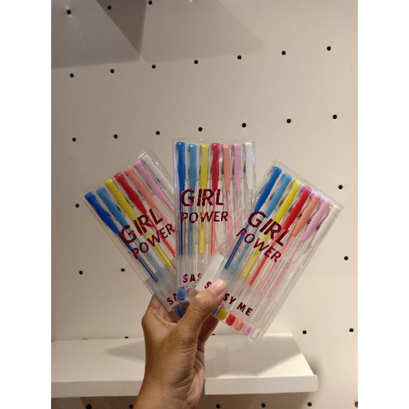 

Miniso Pulpen warna warni pulpen merah pulpen biru pulpen pelangi