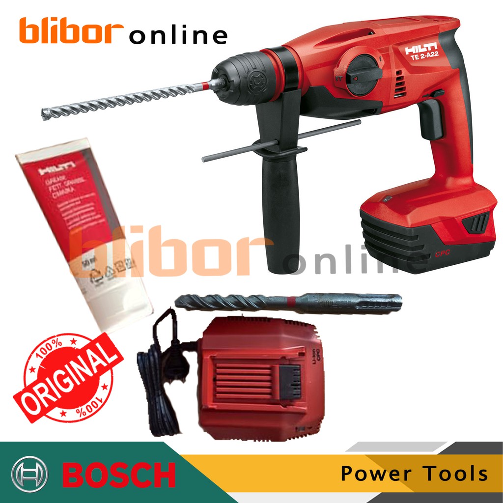 Hilti Bor beton Baterai Cordless TE 2-A22,Original 