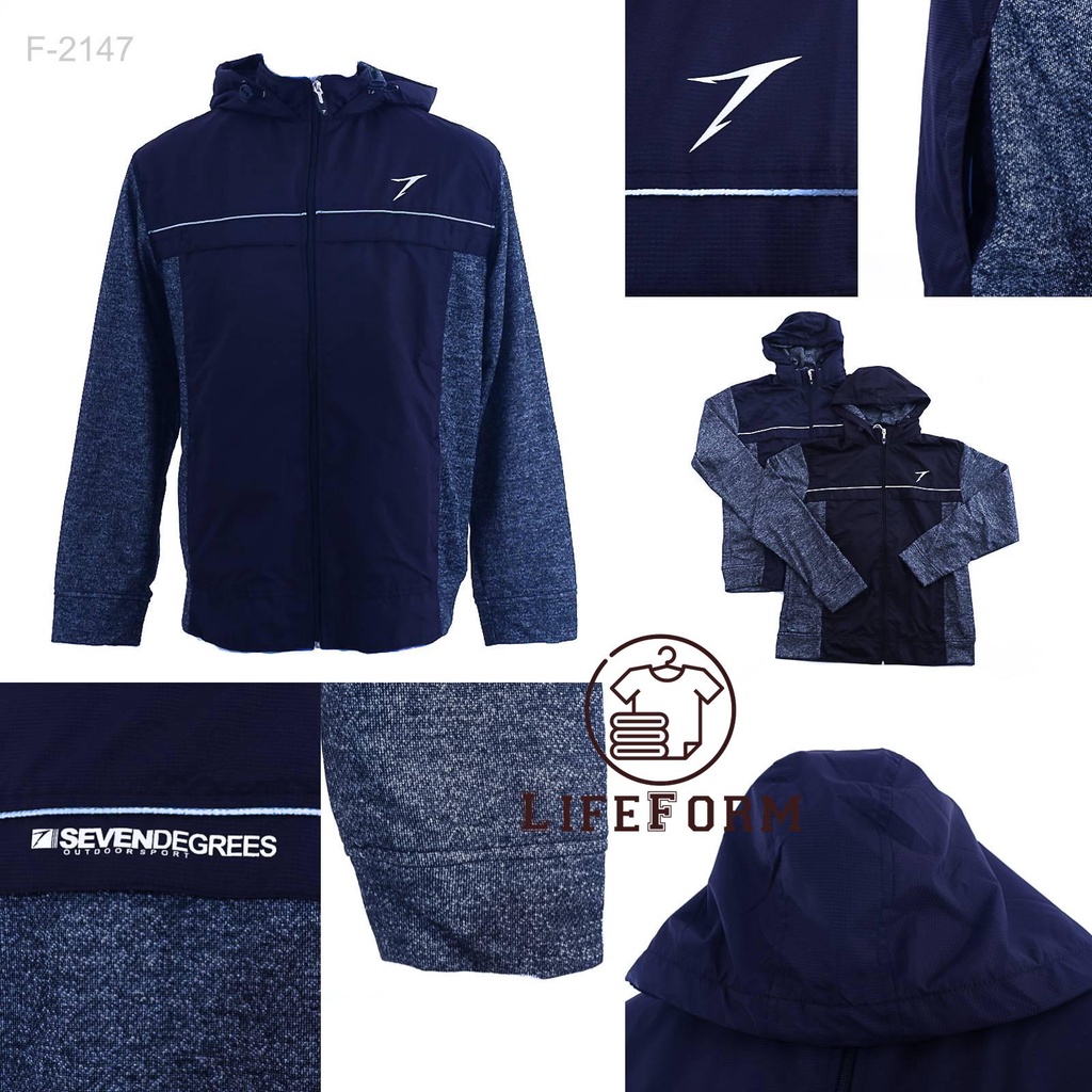 JAKET PRIA KATUN KOMBINASI PARASIT SEVEN DEGREES XL[F2147]