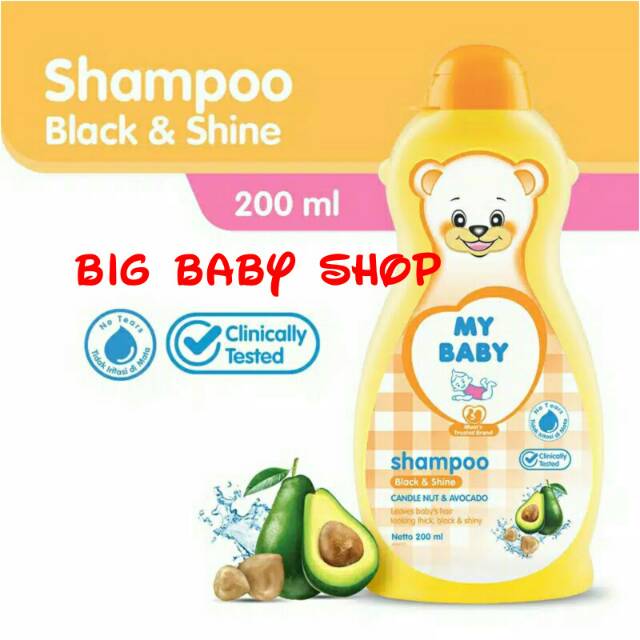 MY BABY Shampoo Black & Shine/Sampo MY BABY Black & Shine 200 ml/200ml/200-ml