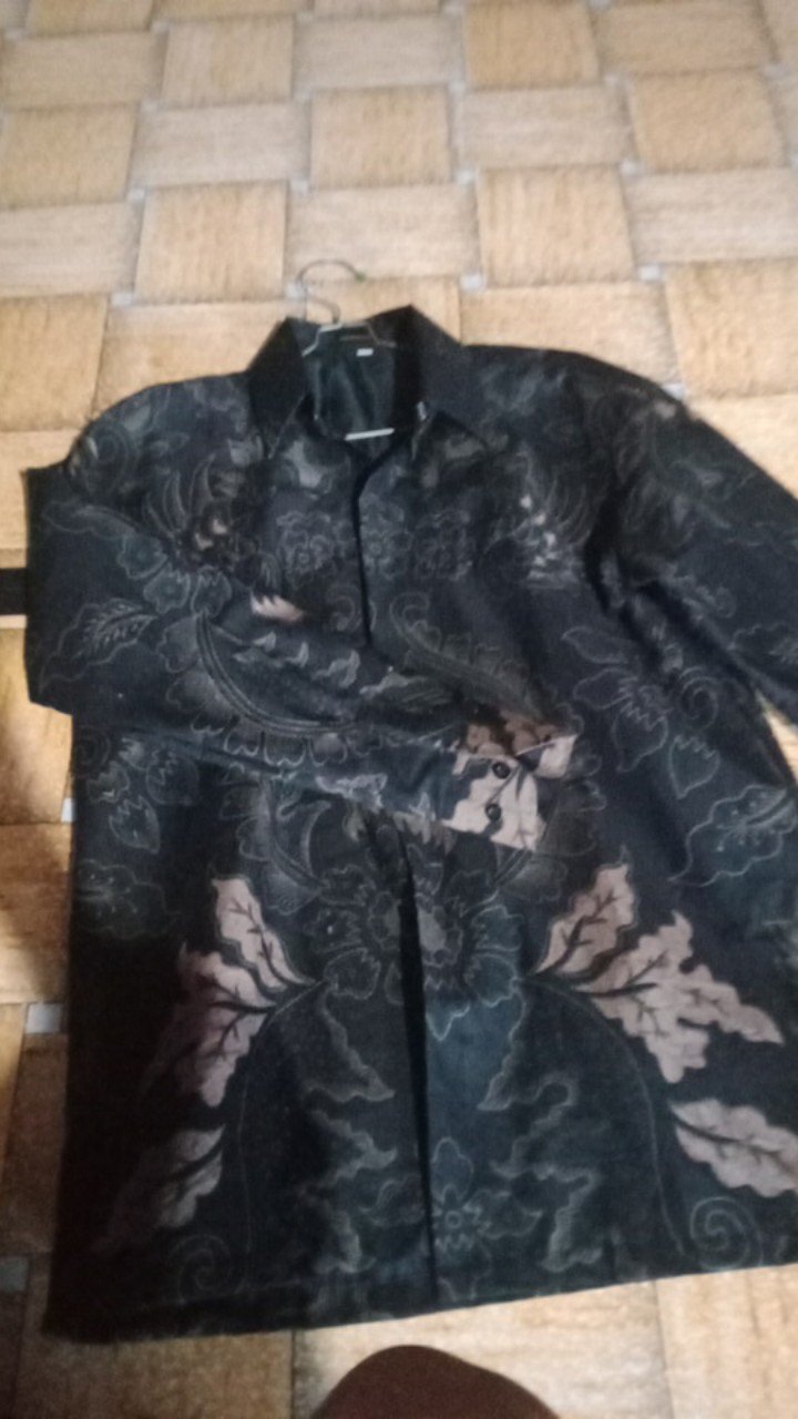 Mahkota Batik Pria Lengan Panjang Full Furing Batik Solo