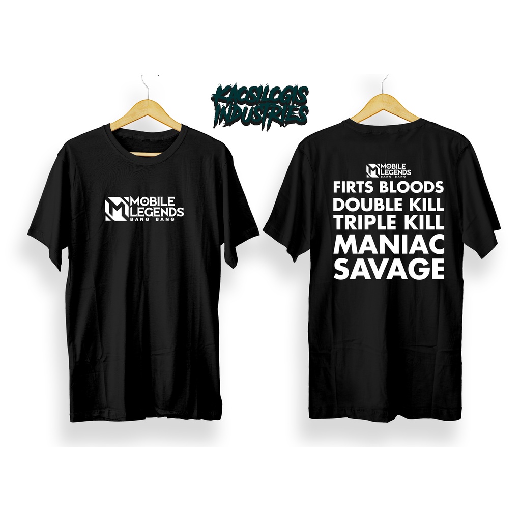 Kaos Baju Gaming Mobile Legend Unisex  Simple Keren Terjangkau