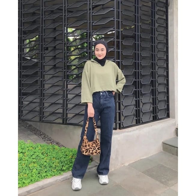 CUCI GUDANG!! Mira Crop Top Crincle Premium