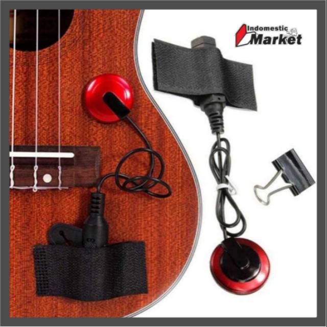 Mic Gitar / Pick Up Gitar Akustik / Mikrofon Gitar Akustik Piezo Pickup P-007