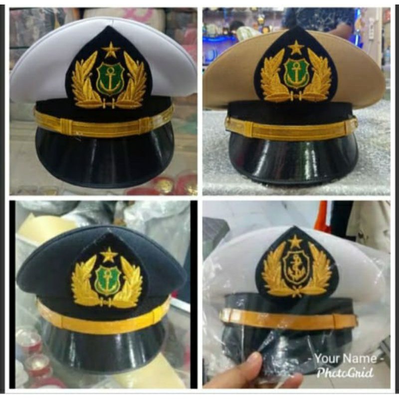 TOPI PET PELAYARAN PRIA/TOPI PET PDU PELAYARAN/ TOPI PET TARUNA PELAYARAN/ TOPI PET