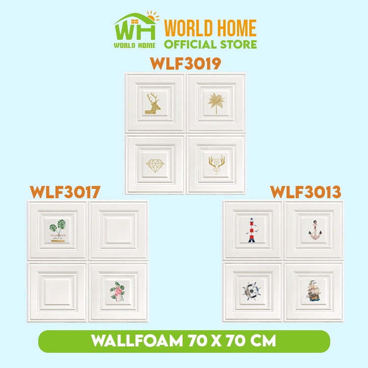 Wallpaper 3D Foam Wallpaper Timbul 3 Dimensi Tebal Wallfoam Dekorasi Rumah Premium High Quality