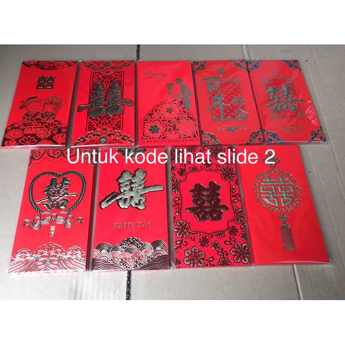

Angpao angpau angbao amplop wedding pesta nikah shuang xi uk panjang LIMITED EDITION