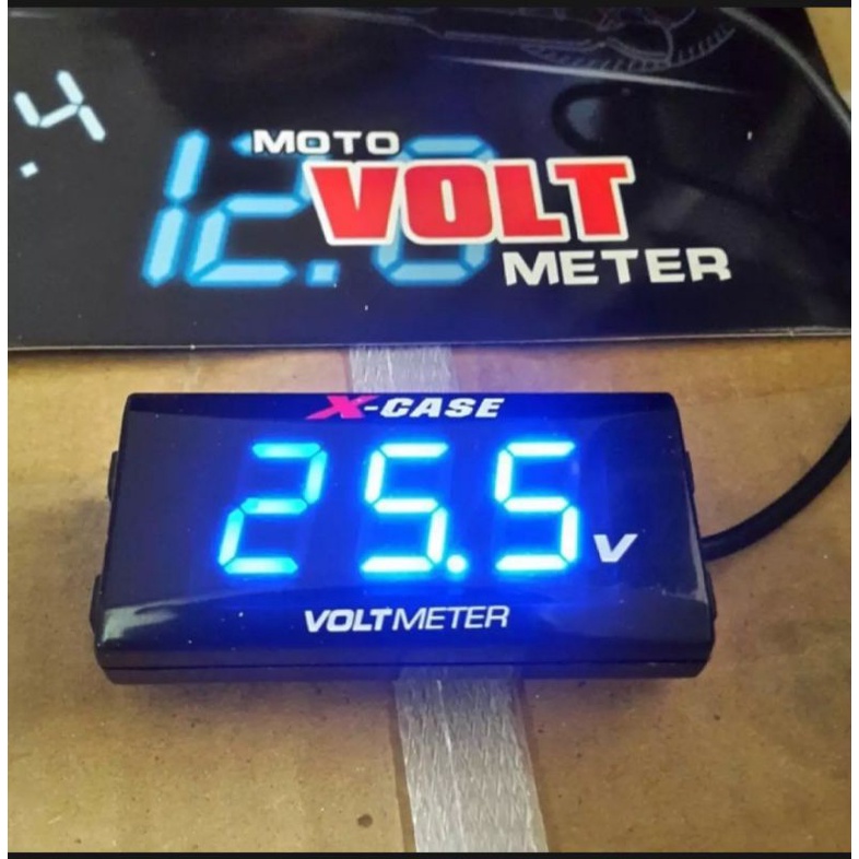 voltmeter aki digital volt meter aki accu motor led digital mio vario beat vixion fu nmax dll