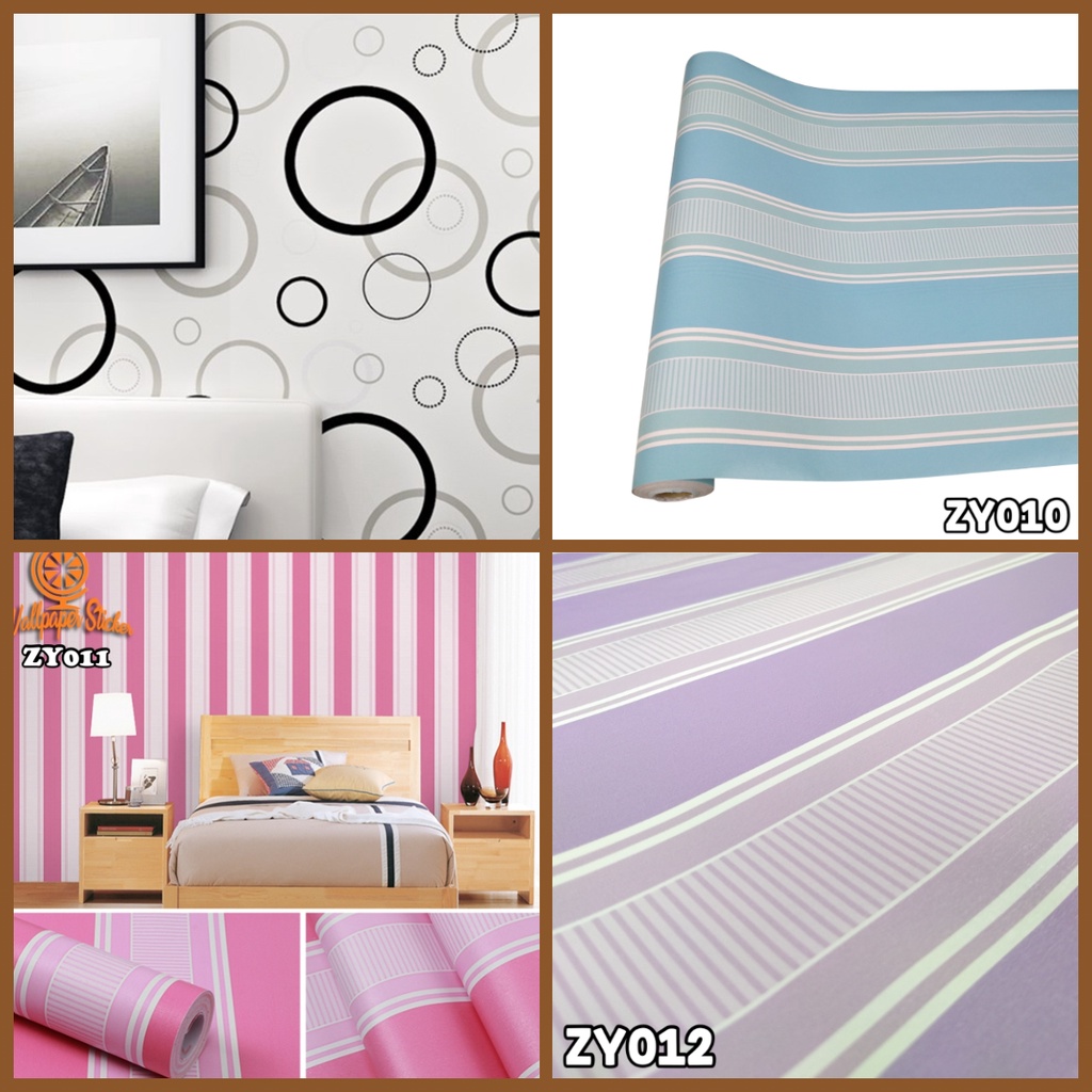 Wallpaper Dinding Ruang Tamu / Wallpaper Dinding Polos Wallpaper 3D 45cmX5m HOMELIVING