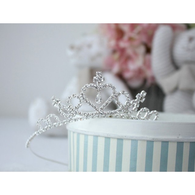 Women Bridal Crystal Crown,Kids Princess Headband,Children Prom Twinkle Rhinestone Glitter Hair Band