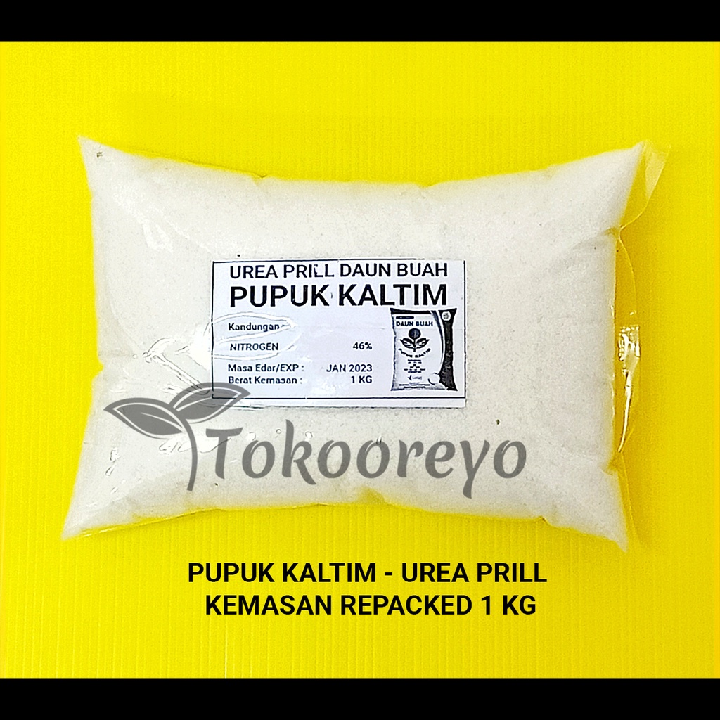 PUPUK KALTIM UREA PRILL DAUN BUAH 1 KG REPACK NON SUBSIDI